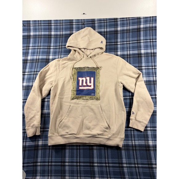 New Era Other - New Era NFL Team Apparel New York Giants Tan Hoodie Framed Logo Graphic Mens L